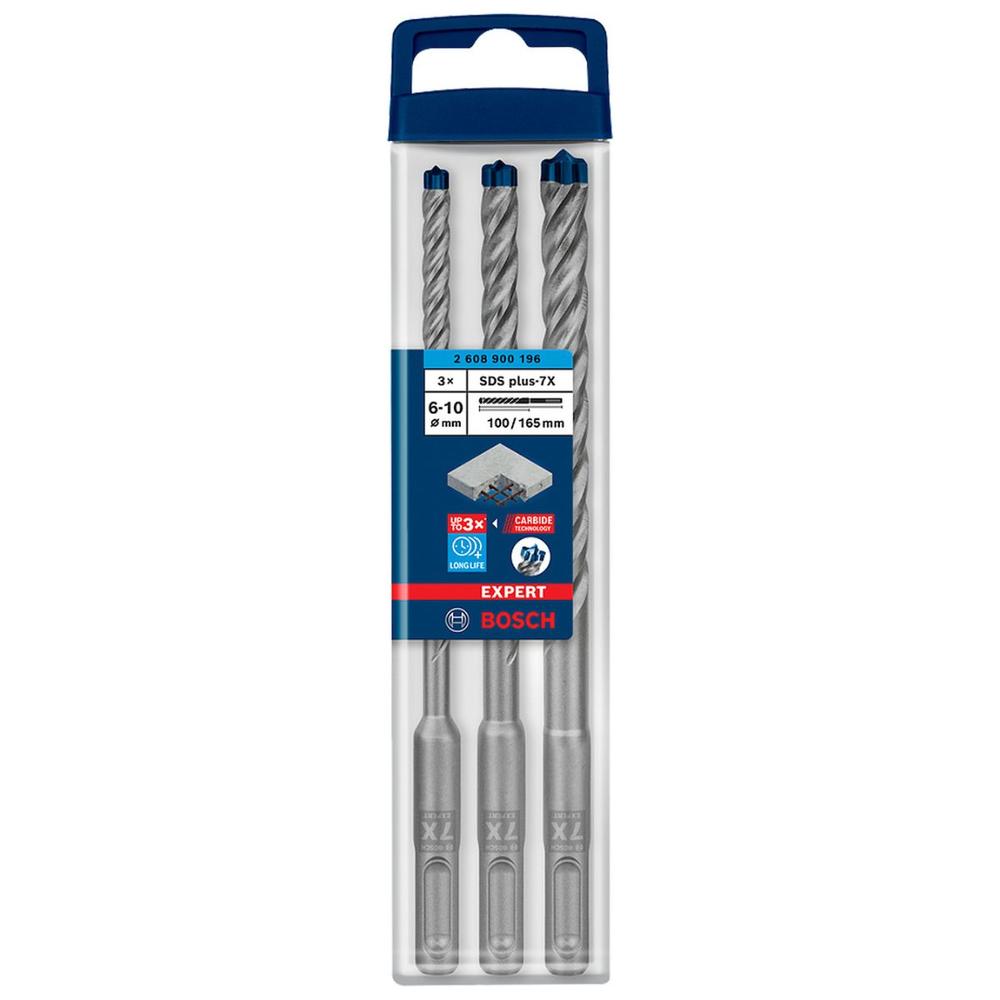 Foto 3 pulgar | Brocas Sds Plus Bosch Concreto Armado 6, 8, 10 Mm.