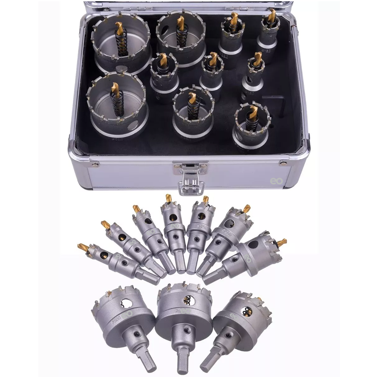 Foto 3 pulgar | Brocas Sacabocado P/metal Duro Carburo Tungsteno Set 10 Esi-13144-1 Plata