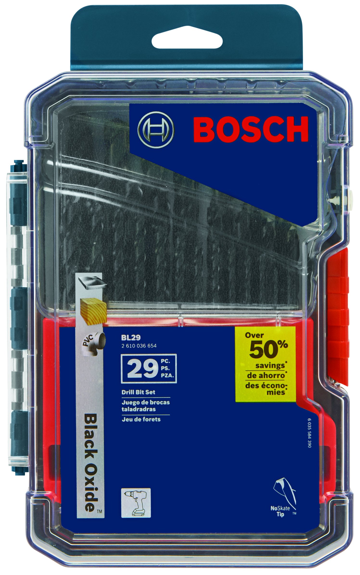 Foto 2 pulgar | Juego De Brocas Bosch Bl29 De 29 Piezas De Óxido Negro Con Funda - Venta Internacional.