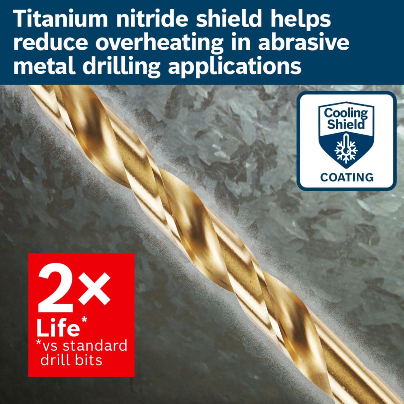 Foto 4 | Broca Bosch Ti2155 Con Revestimiento De Nitruro De Titanio 7/16x5-1/2 - Venta Internacional.