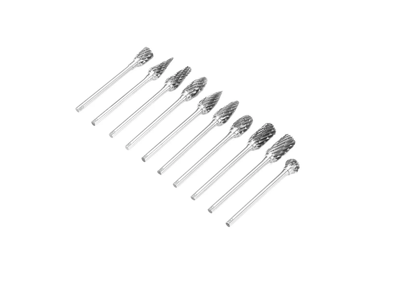 Foto 3 pulgar | Fresas Giratorias De Acero De Carburo De Tungsteno 10pcs Eo Safe Imports Esi-12079-1 Plata