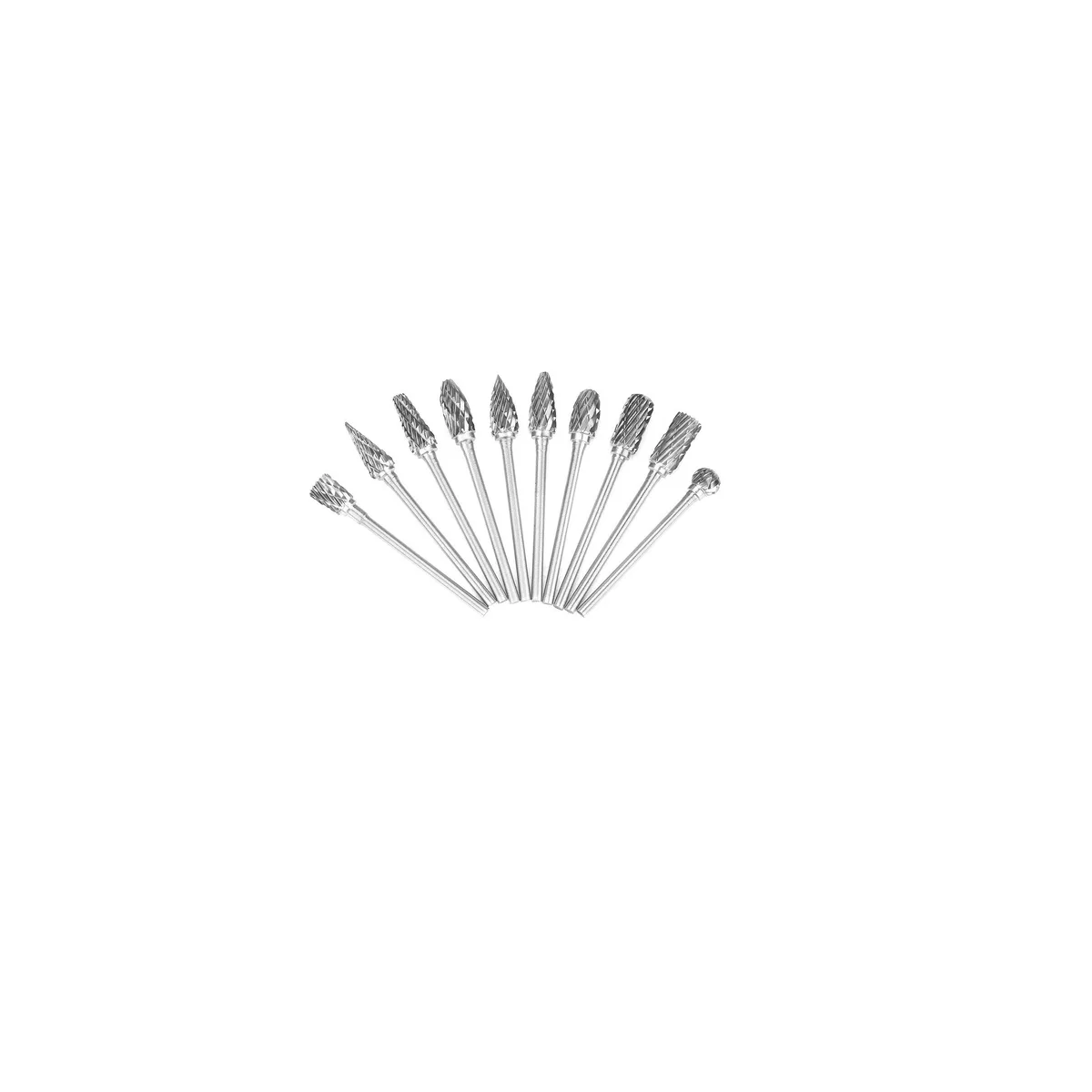 Foto 4 pulgar | Fresas Giratorias De Acero De Carburo De Tungsteno 10pcs Eo Safe Imports Esi-12079-1 Plata