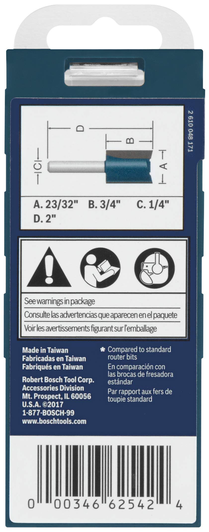Foto 5 pulgar | Broca Fresadora Bosch 84602mc Para Madera Contrachapada Con Punta De Carburo, 18 Mm X 20 Mm - Venta Internacional.