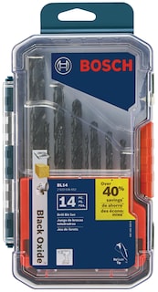 Foto 1 | Juego De Brocas Bosch Bl14 De 14 Piezas De Óxido Negro Para Metal Y Madera - Venta Internacional.