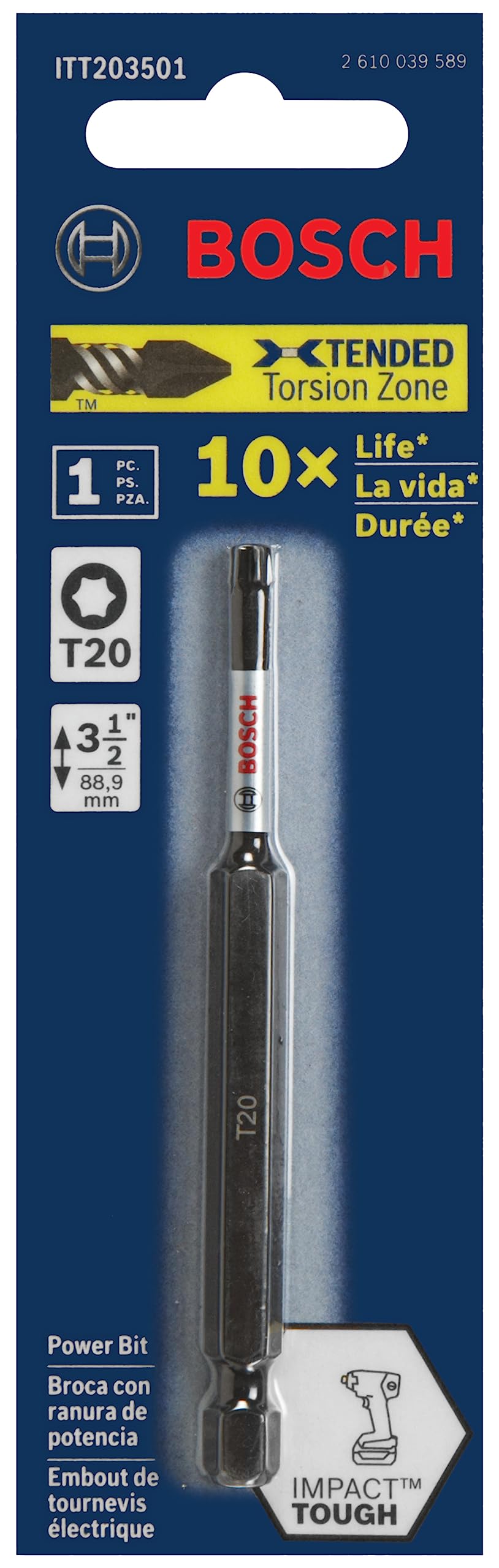 Foto 3 pulgar | Brocas Eléctricas Para Atornillar Bosch Itt2035b Torx #20, Paquete De 10 - Venta Internacional.
