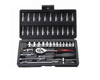 Foto 1 | Kit De Llaves Para Reparaciones Mecánicas 46 Piezas Eo Safe Imports Esi-241-1 Negro