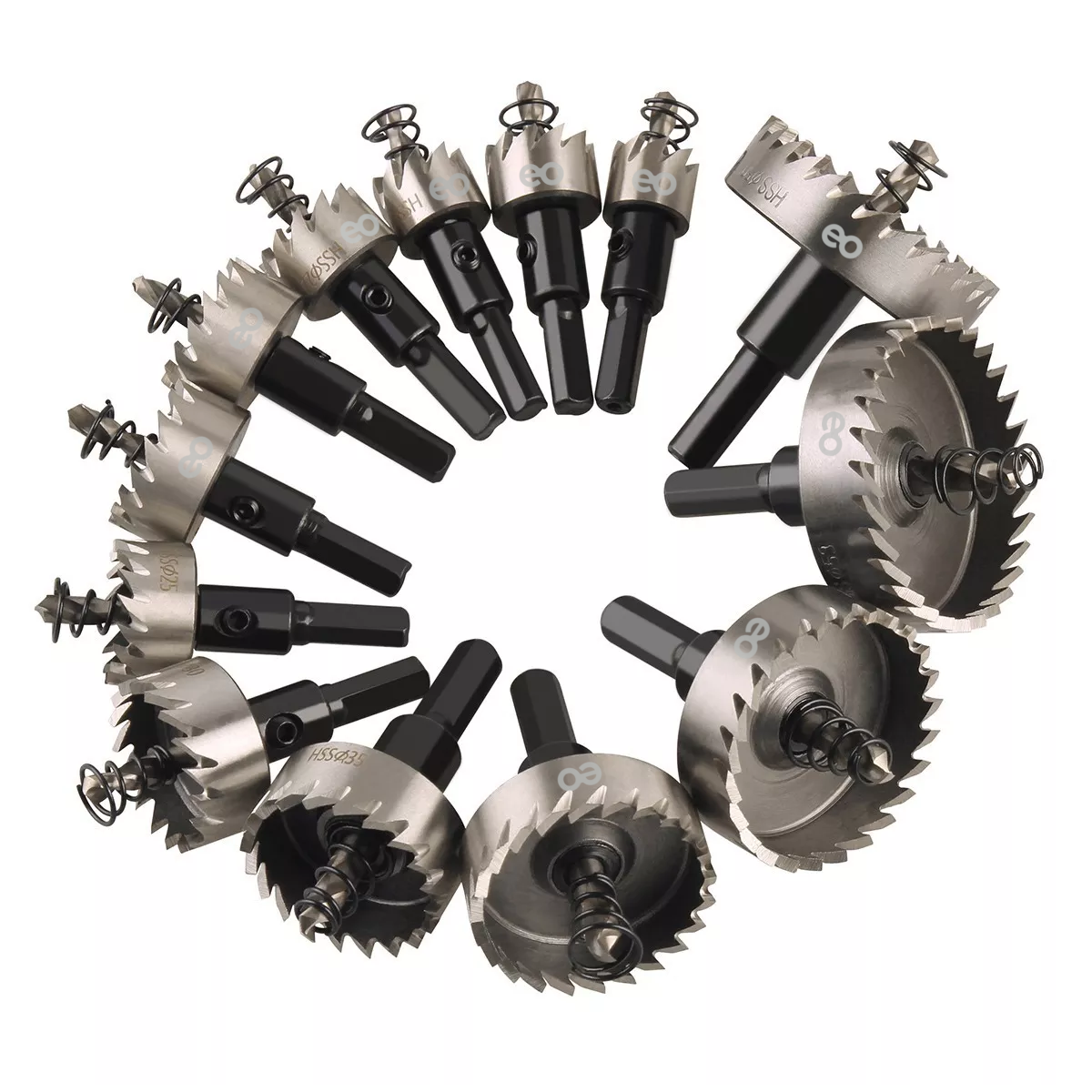 Foto 2 pulgar | Language Set 13 Brocas Sierras Corta Circulo Metal 16-53mm Hss Acero Inox Eo Safe Imports Esi-3799-1 Multicolor