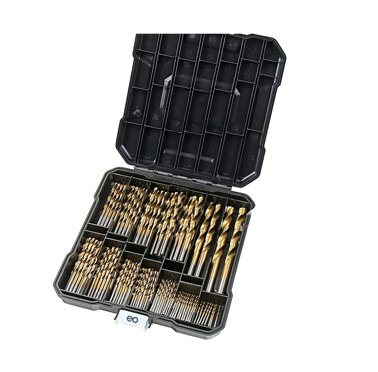 Language Juego 99 Brocas Herramientas Madera Metal Concreto 1.5-10mm Eo Safe Imports Esi-2761-1 Negro
