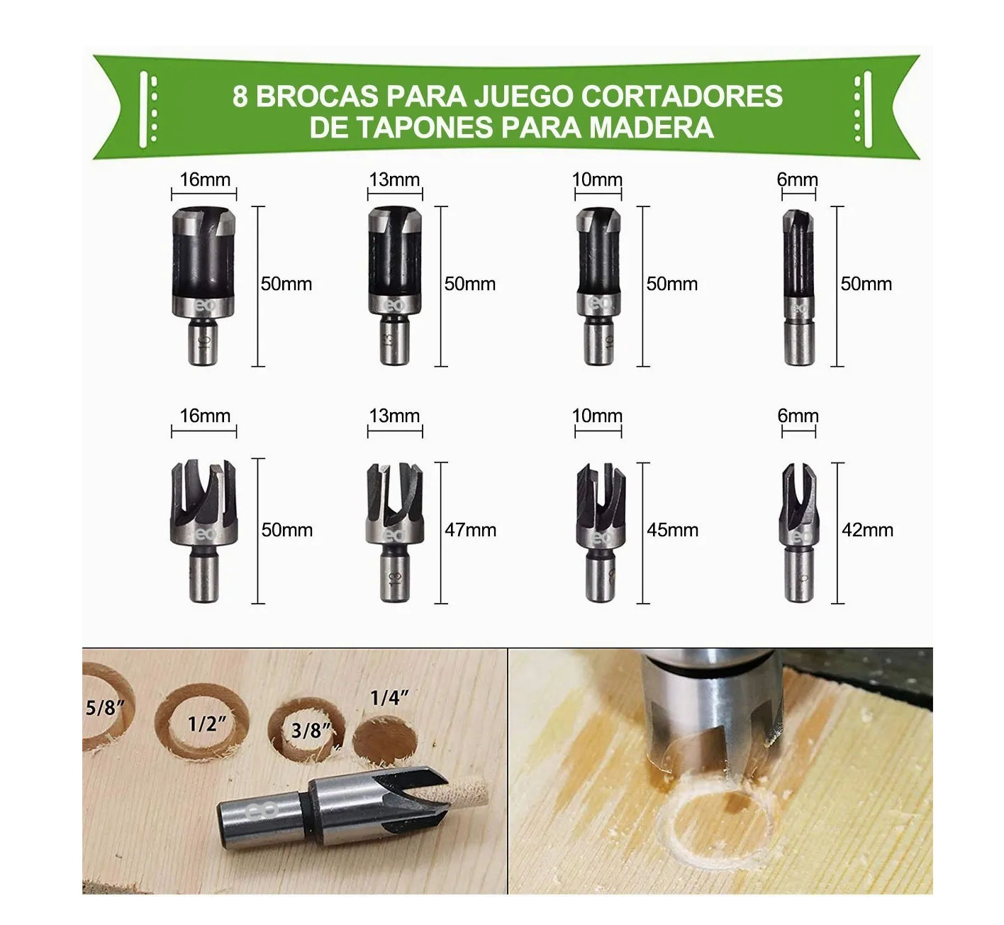 Foto 3 pulgar | Language Kit De Accesorios Para Taladro Avellanador Brocas 26 Pcs Eo Safe Imports Esi-2760-1 Multicolor