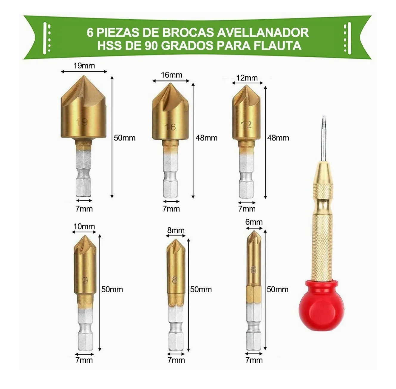 Foto 4 pulgar | Language Kit De Accesorios Para Taladro Avellanador Brocas 26 Pcs Eo Safe Imports Esi-2760-1 Multicolor