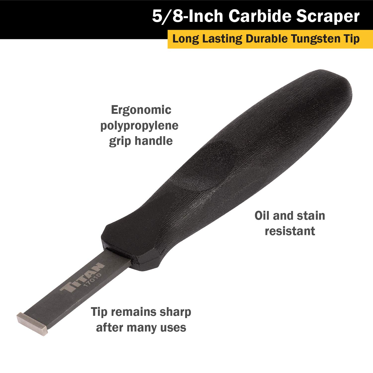 Foto 3 pulgar | Rascador De Carburo Titan 17010, Hoja De 1,6 Cm Con Mango De 4 Cm - Venta Internacional.