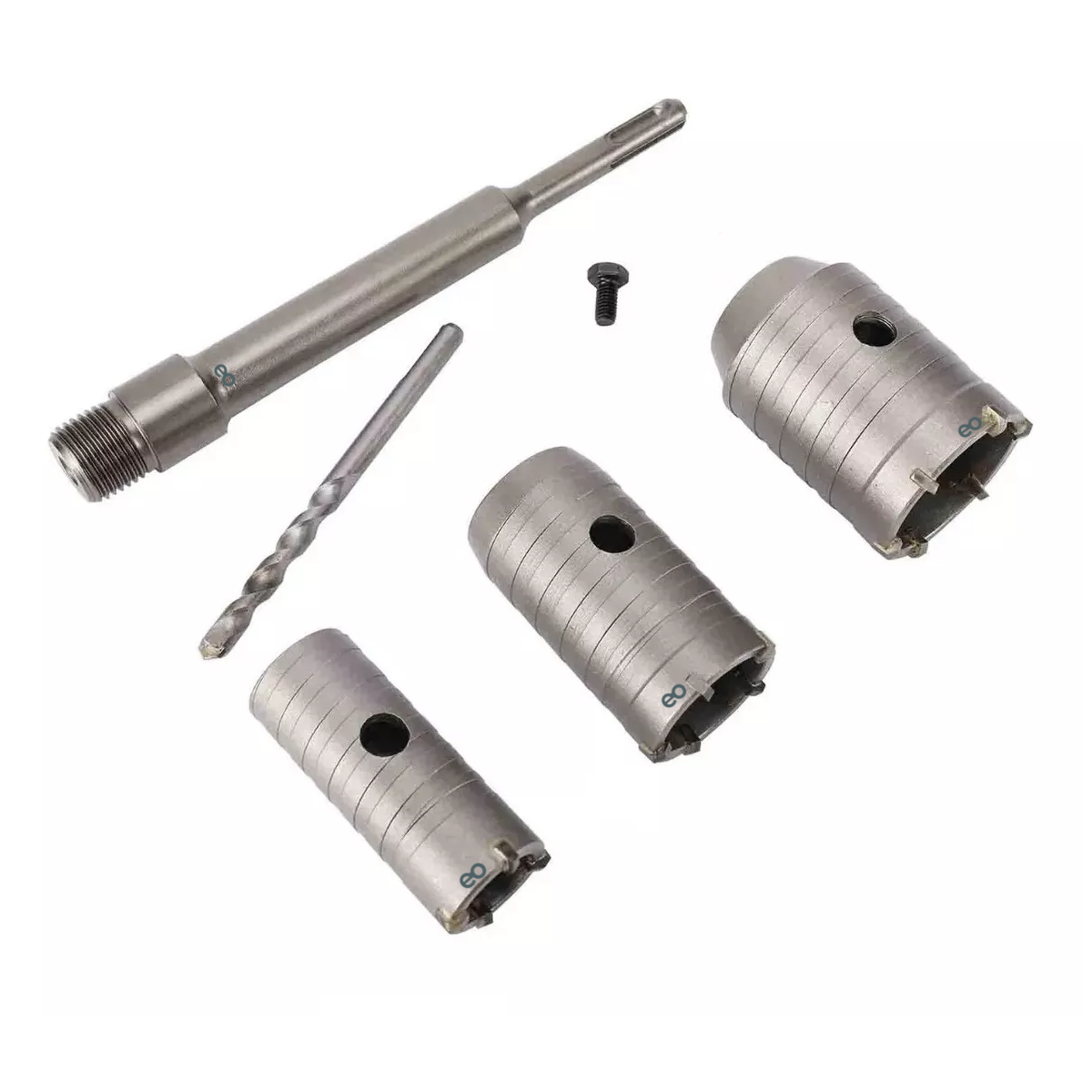Language Kit De Brocas De 30/40/50mm P/pared De Cemento O Concreto Eo Safe Imports Esi-9288-1 Plata