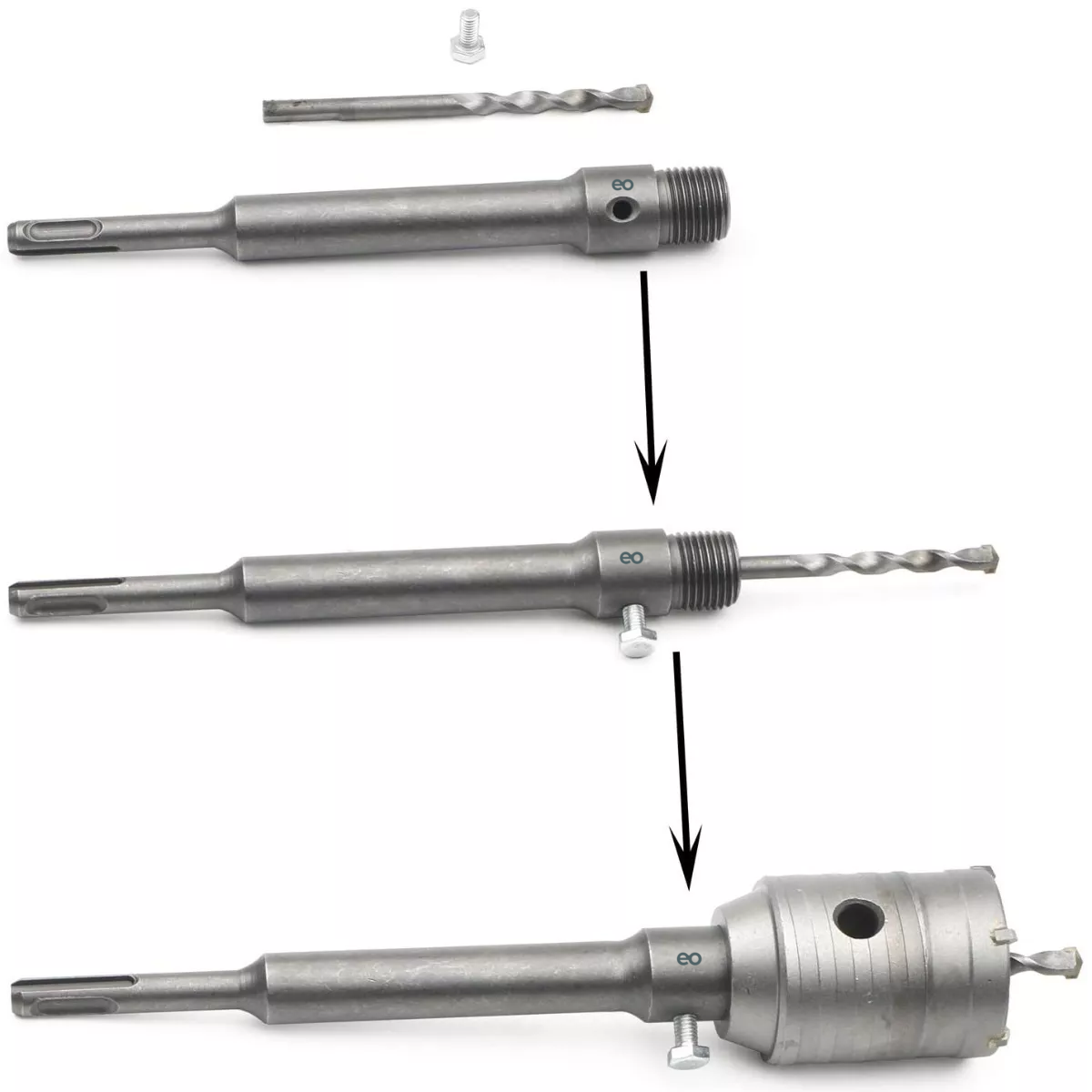 Foto 2 | Language Kit De Brocas De 30/40/50mm P/pared De Cemento O Concreto Eo Safe Imports Esi-9288-1 Plata