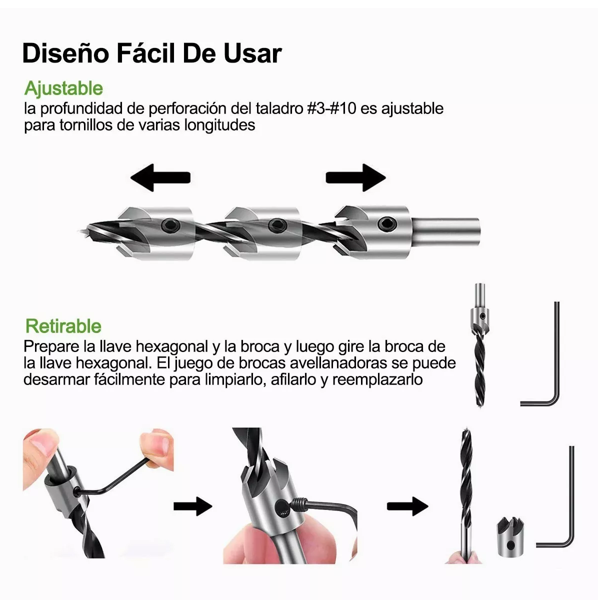 Foto 4 pulgar | Set 26 Pzas Brocas Taladro Avellanador Eo Safe Imports Esi-4999-1 Multicolor