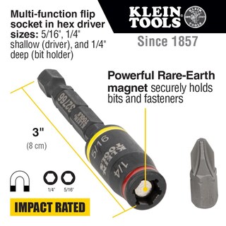 Foto 2 | Juego De Destornilladores De Impacto Klein Tools 32308f, 10 Piezas Con 7 Puntas - Venta Internacional.