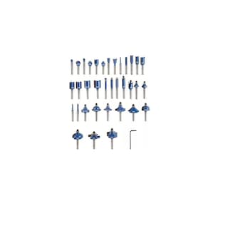 Foto 2 | Kit 35 Brocas Fresas De Madera Taladro Con Estuche Eo Safe Imports Esi-8231-1 Azul