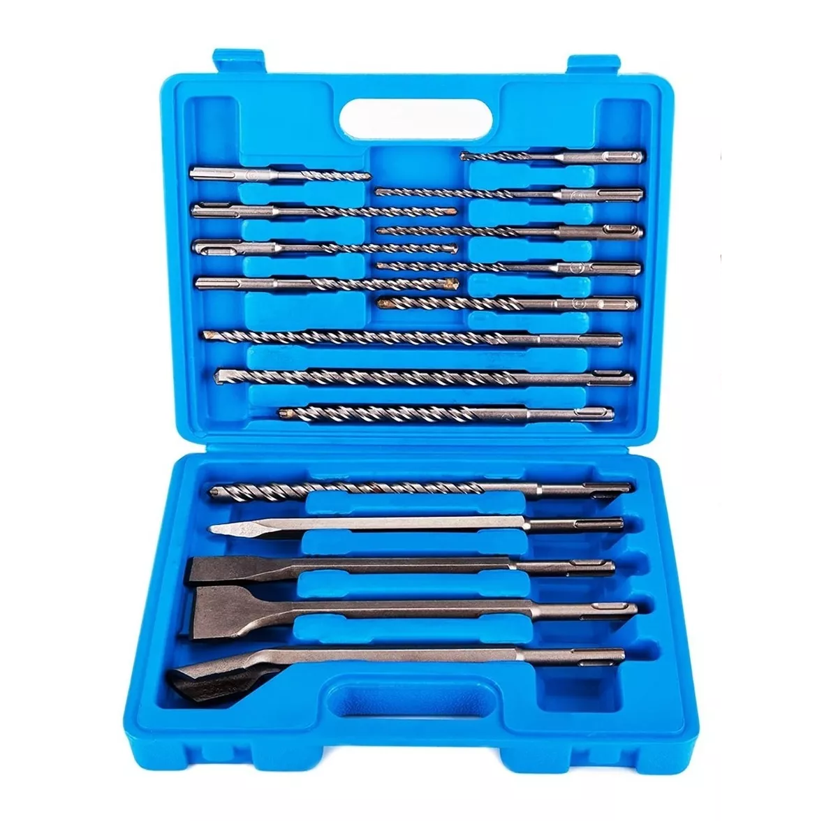 Juego De Brocas Y Cinceles Para Taladro 17 Pzs Eo Safe Imports Esi-7160-1 Plata