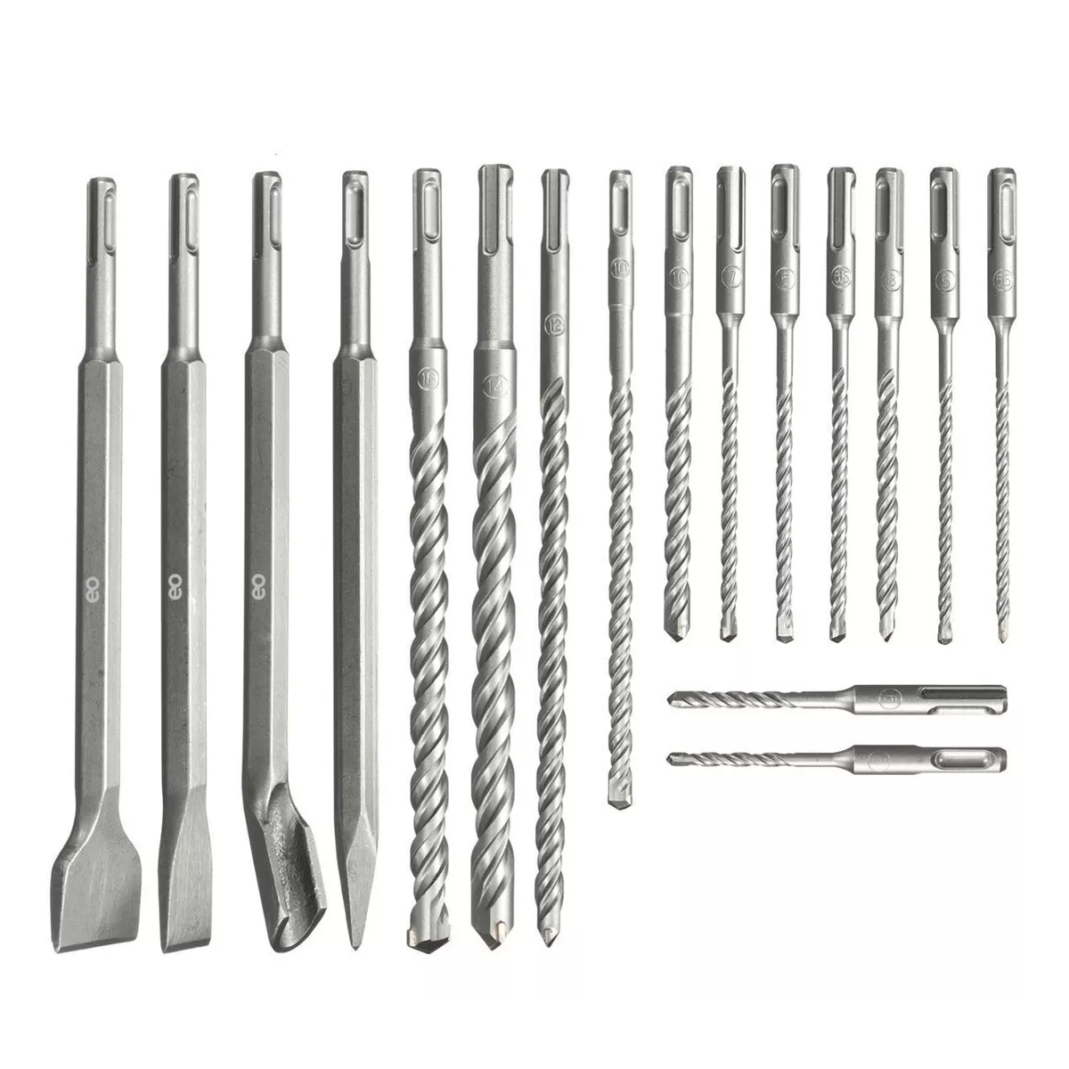Foto 3 pulgar | Juego De Brocas Y Cinceles Para Taladro 17 Pzs Eo Safe Imports Esi-7160-1 Plata