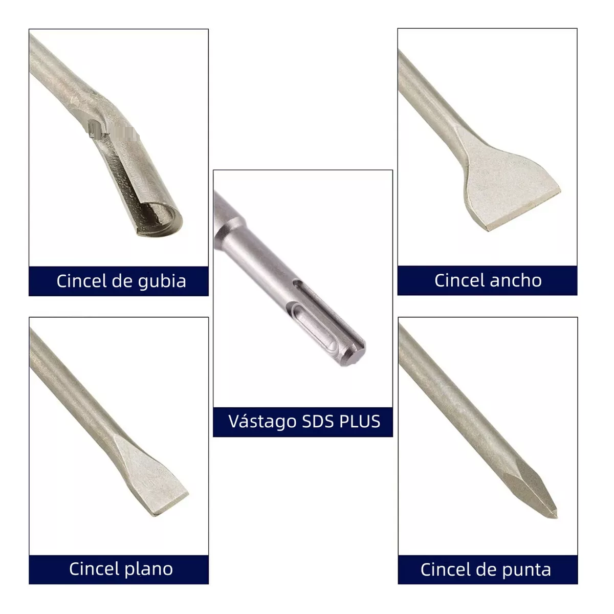 Foto 4 pulgar | Juego De Brocas Y Cinceles Para Taladro 17 Pzs Eo Safe Imports Esi-7160-1 Plata
