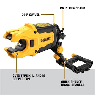 Foto 2 | Accesorio De Destornillador De Impacto Para Cortador De Tubos De Cobre Dewalt Dwacprir - Venta Internacional.