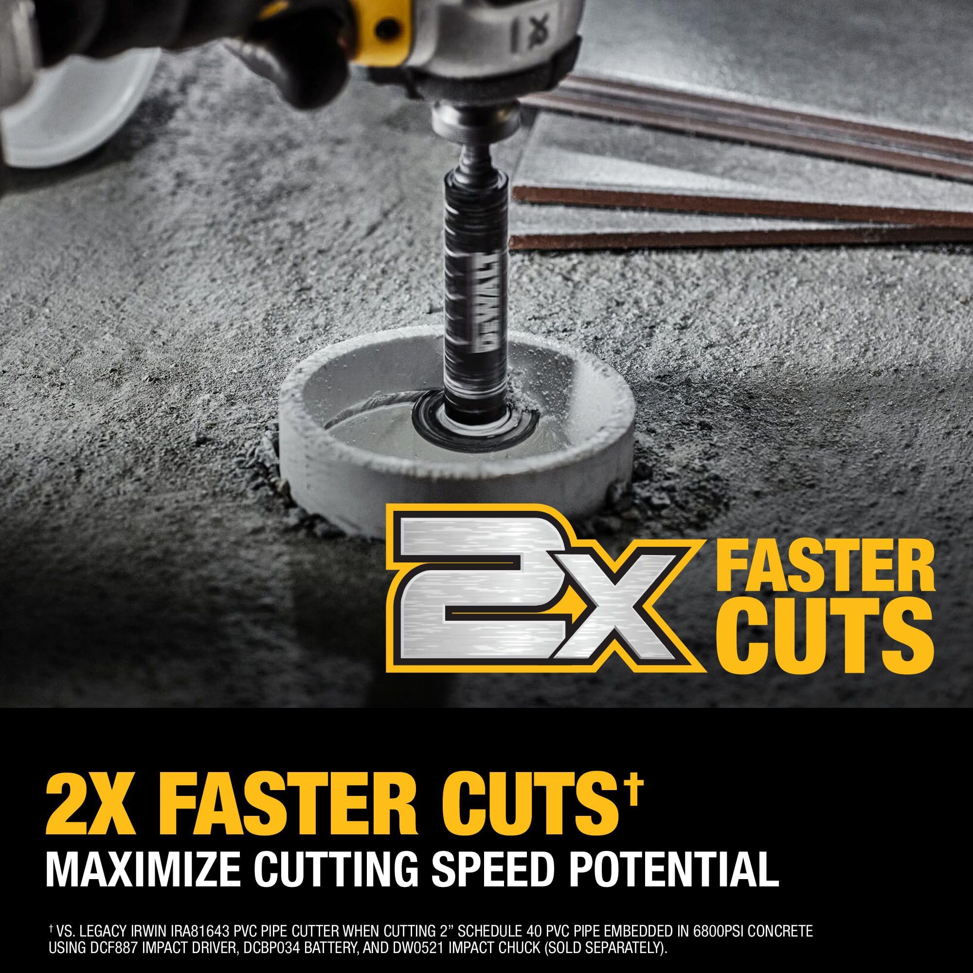 Foto 4 pulgar | Cortador De Tubos Dewalt Impact Connect Pvc Diamond Grit Dwaipcir - Venta Internacional.