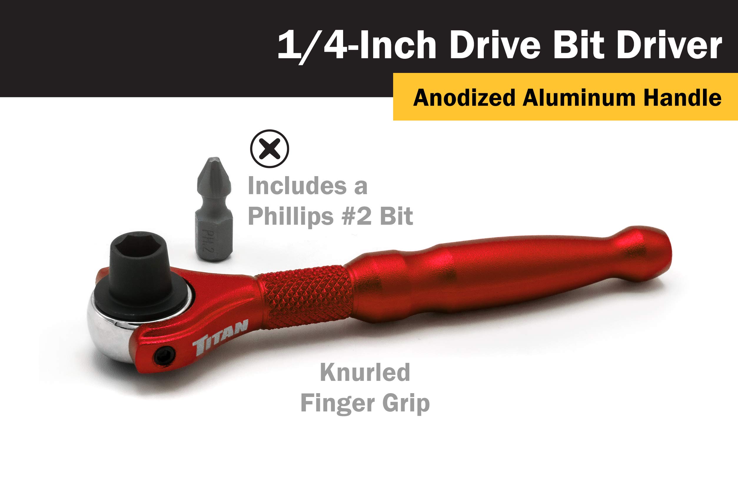 Foto 2 | Broca De Trinquete Titan Tools 11321, Unidad De 1/4 Pulgadas - Venta Internacional.
