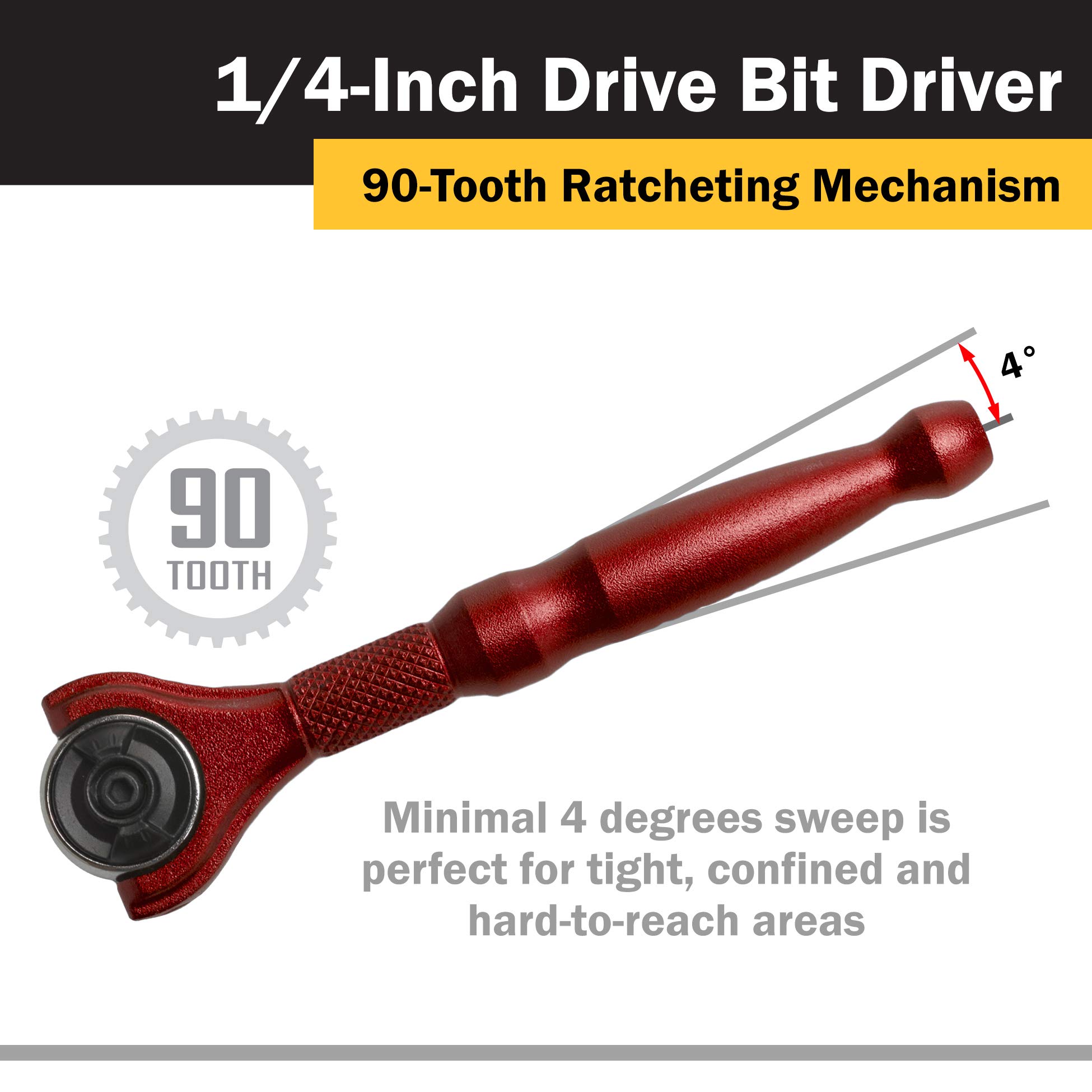 Foto 5 | Broca De Trinquete Titan Tools 11321, Unidad De 1/4 Pulgadas - Venta Internacional.