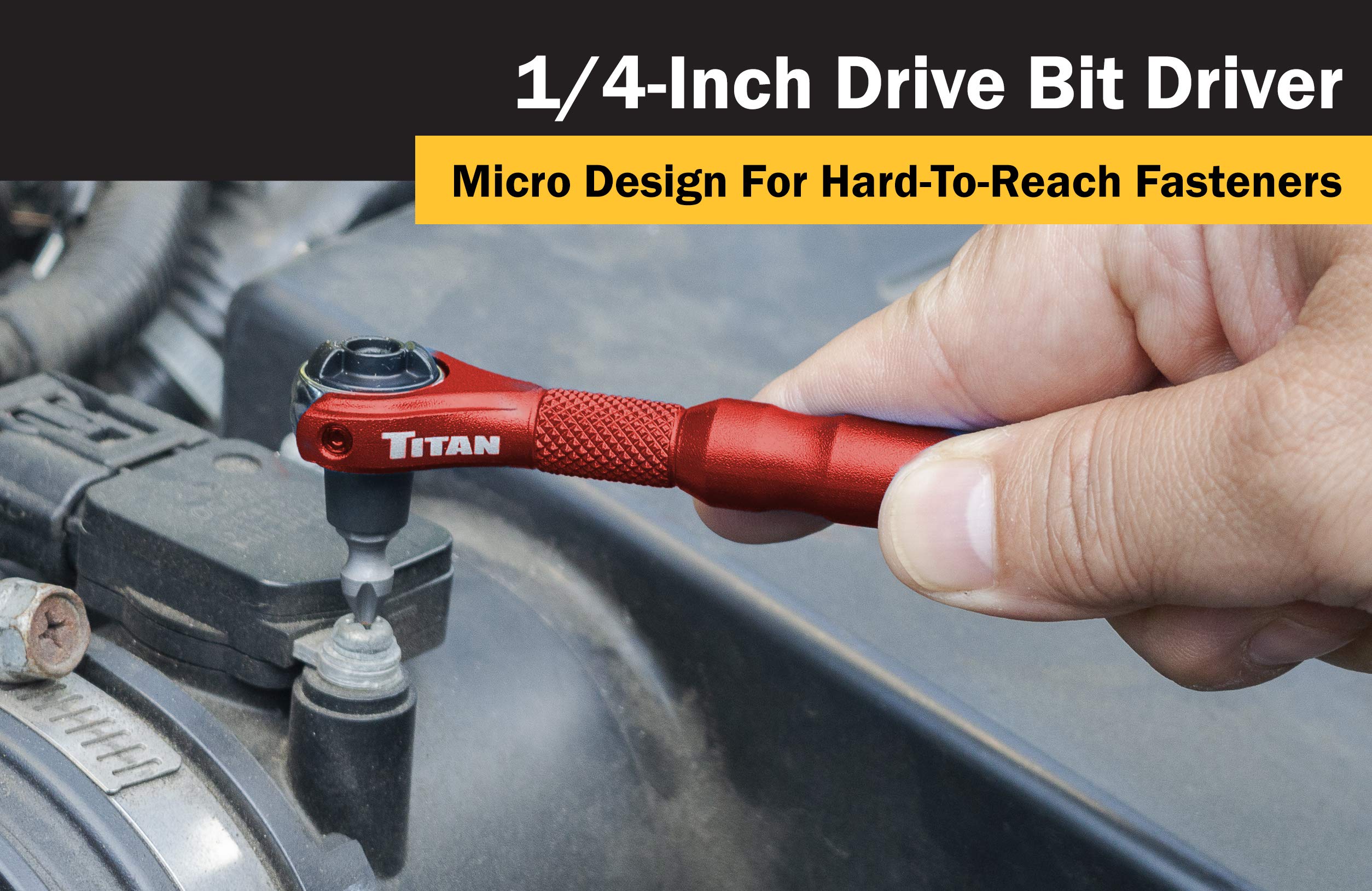 Foto 6 | Broca De Trinquete Titan Tools 11321, Unidad De 1/4 Pulgadas - Venta Internacional.