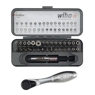 Foto 3 | Juego De Brocas Wiha 74958 Gobox De 32 Piezas Con Mini Trinquete - Venta Internacional.