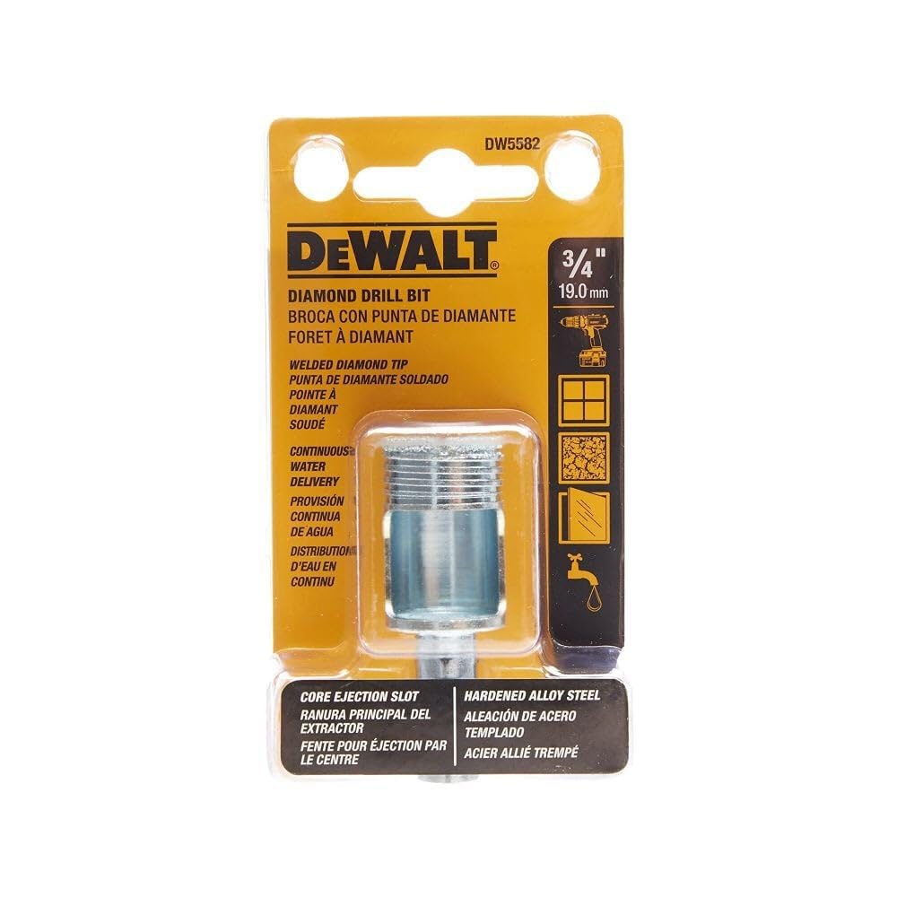 Foto 3 pulgar | Broca Diamantada Dewalt Dw5582 19 Mm Plateada - Venta Internacional.