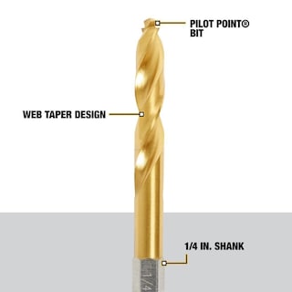 Foto 3 | Juego De Brocas Dewalt Impact Ready De Nitruro De Titanio, 5 Piezas Dd5155 - Venta Internacional.