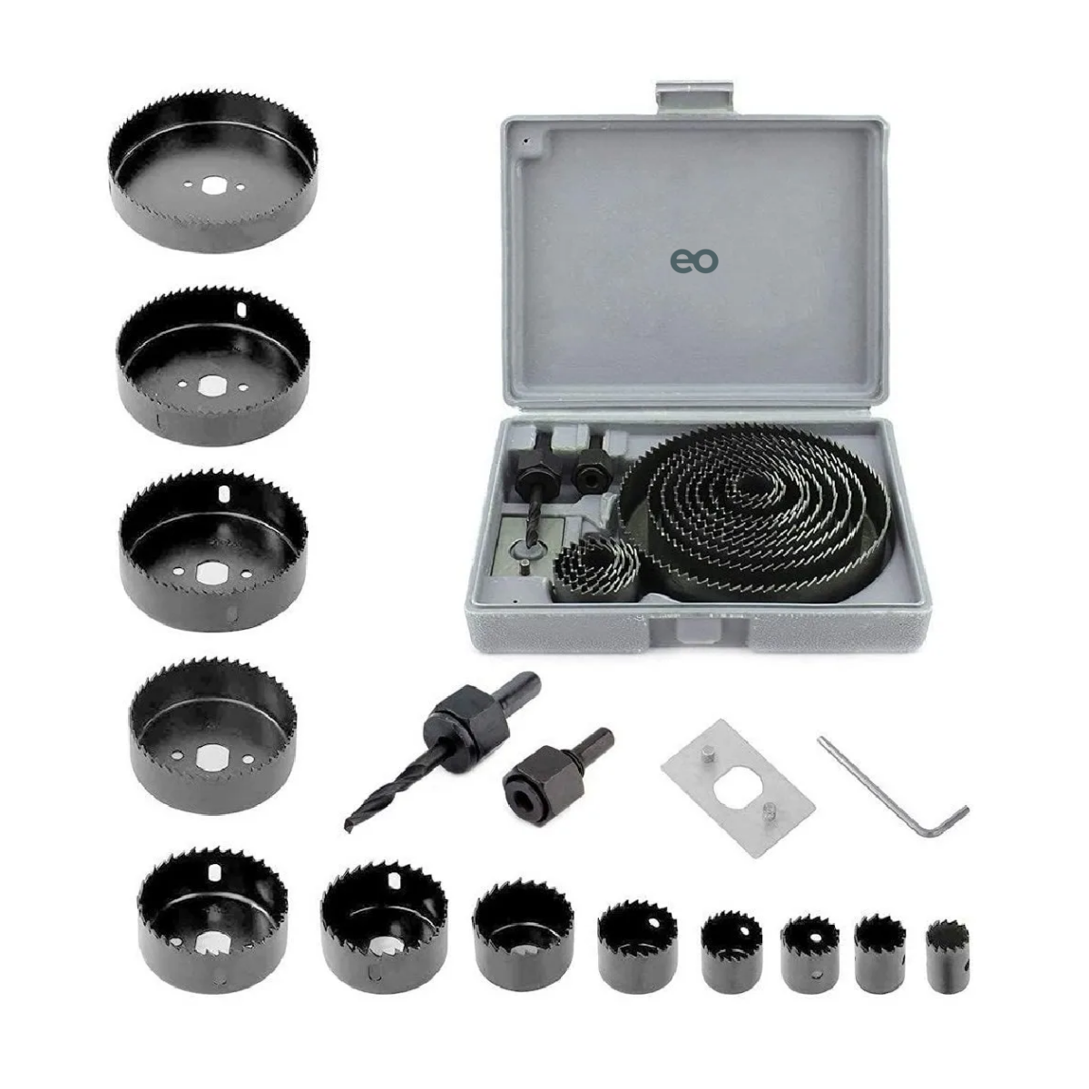 Foto 2 | Kit Brocasierras Cortacirculo P/madera 19-127mm, Eo Safe Imports Esi-1485-1 Color Negro