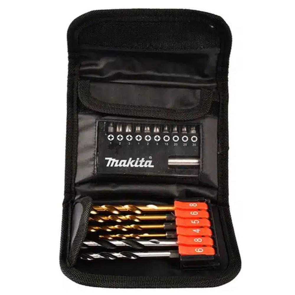 Foto 4 pulgar | Juego De Brocas Y Puntas Makita D-31762 Madera Metal 17 Pzas