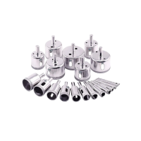 Kit De 20 Brocas Para Cerámica, Mármol Y Vidrio Eo Safe Imports Esi-5000-1 Plata