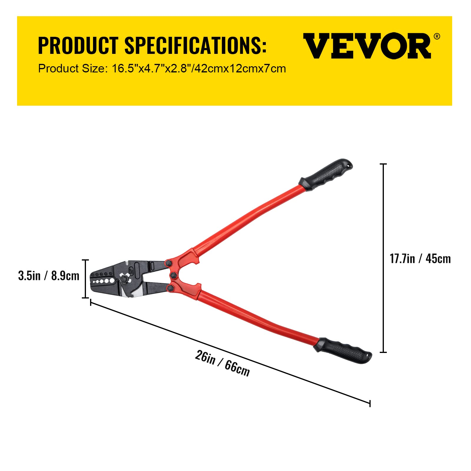 Foto 7 | Engarzadora Manual Vevor, 60 Cm, 5 Cavidades - Venta Internacional.