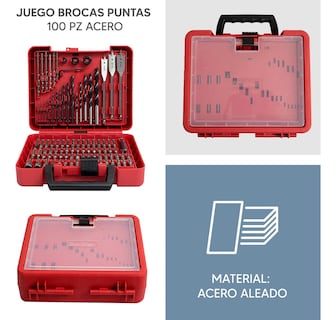 Foto 4 | Jauz Juego De Brocas Y Puntas 100 Piezas Con Estuche