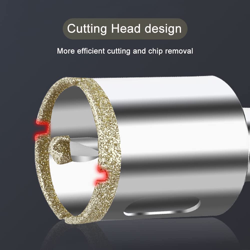 Foto 6 pulgar | Sierra Perforadora De Diamante Asnomy De 83 Mm Con Broca Piloto Para Vidrio - Venta Internacional.