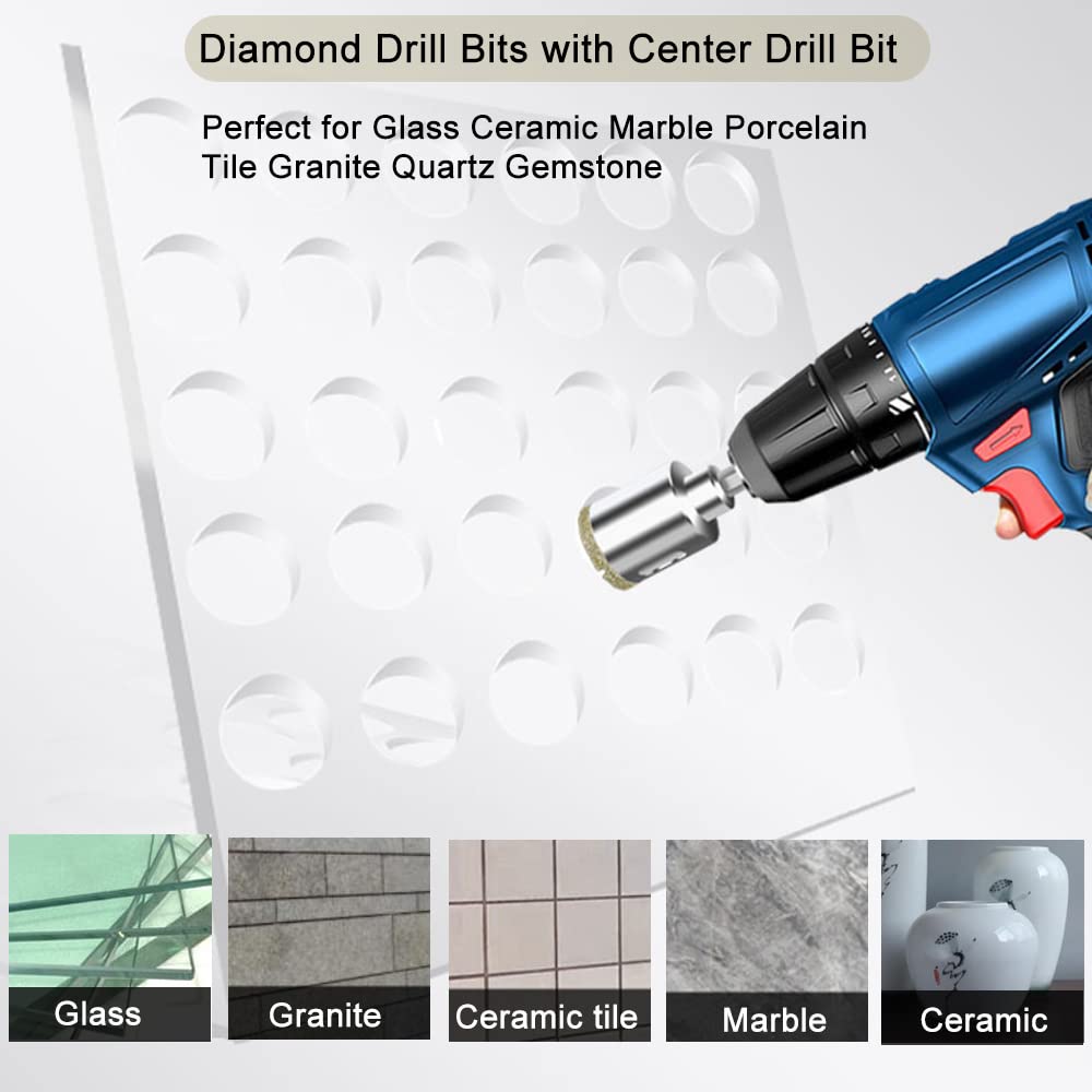 Foto 6 | Sierra Perforadora De Diamante Asnomy De 83 Mm Con Broca Piloto Para Vidrio - Venta Internacional.