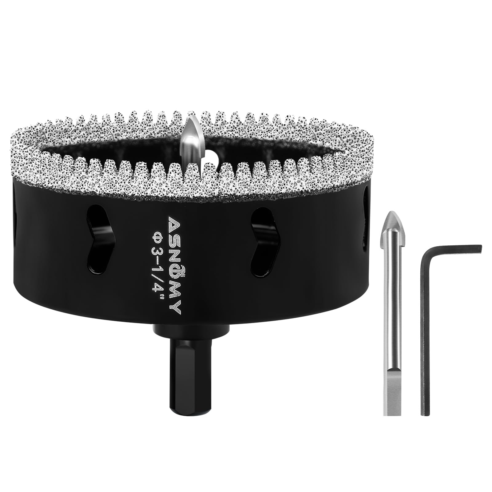 Foto 1 | Broca Perforadora De Diamante Asnomy Para Soldadura Fuerte Serrada De 82 Mm - Venta Internacional.