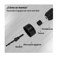 Foto 4 pulgar | Juego De Brocas Multiuso Con Caja De Herramientas 111 Pzs Eo Safe Imports Esi-2805-1negro