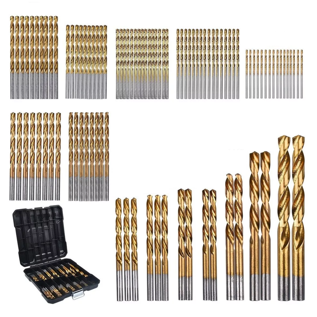 Foto 1 | Juego De Brocas Para Metal Y Madera 99 Pzs Eo Safe Imports Esi-5856-1 Multicolor