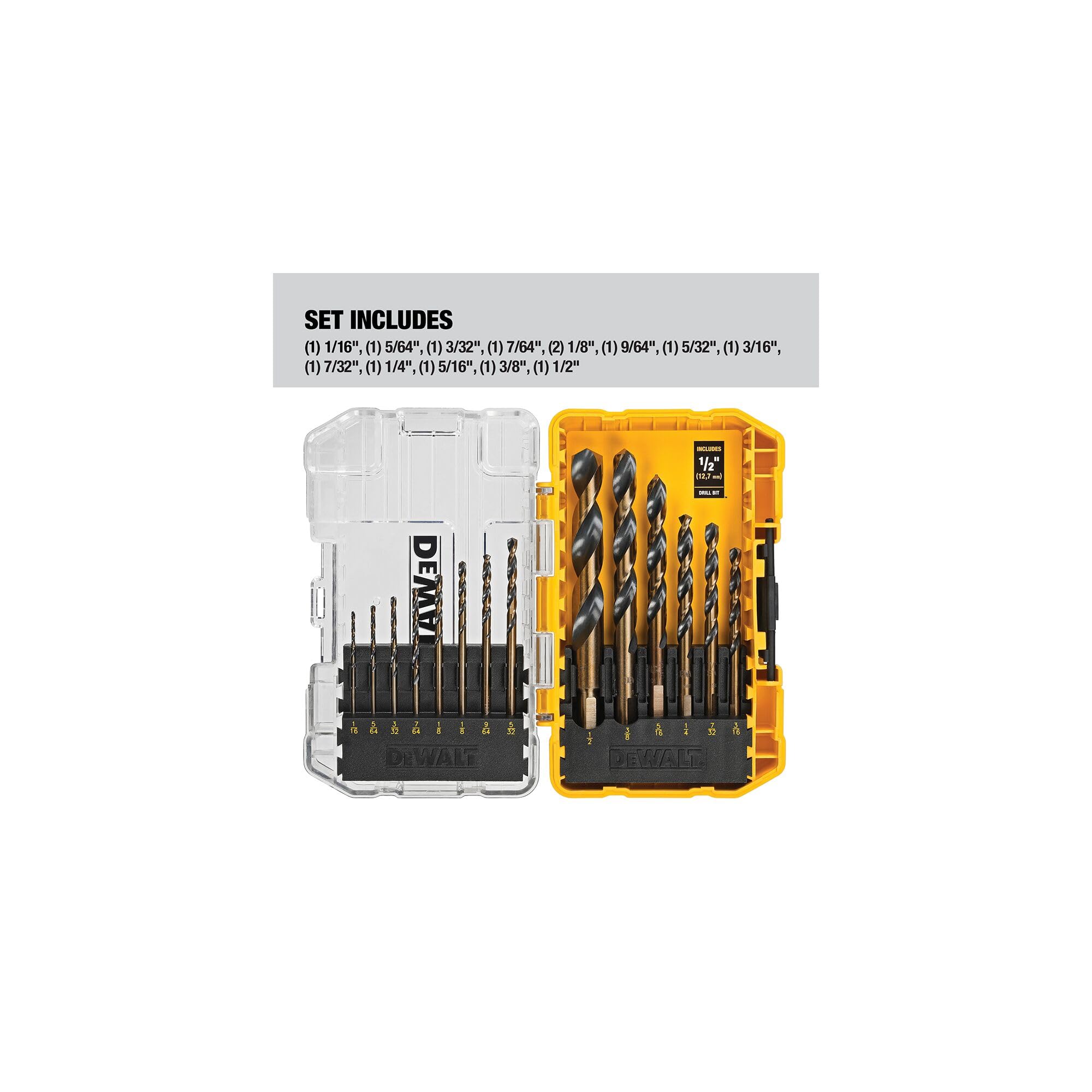 Foto 3 pulgar | Juego De Brocas Dewalt Dwa1184, 14 Piezas, Punto De División De 135° - Venta Internacional.