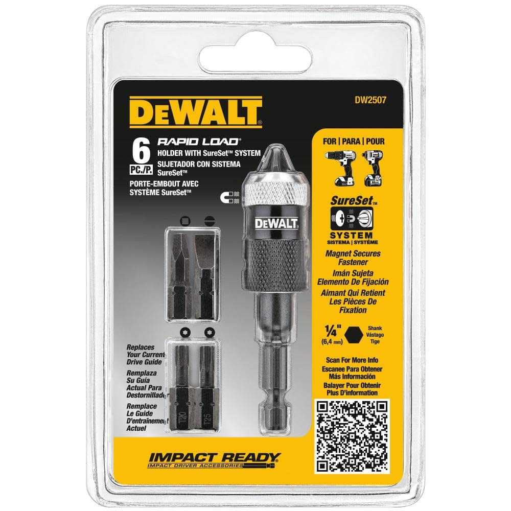 Foto 2 pulgar | Juego De Brocas Dewalt Dw2507 Compact Rapid Load, 6 Piezas - Venta Internacional.