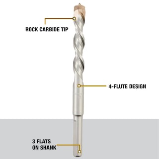 Foto 3 | Juego De Brocas Para Mampostería Dewalt Percussion Concrete & Block, 7 Piezas - Venta Internacional.