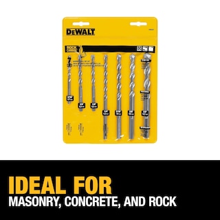 Foto 4 | Juego De Brocas Para Mampostería Dewalt Percussion Concrete & Block, 7 Piezas - Venta Internacional.