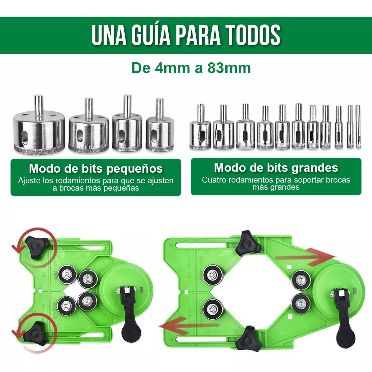 Foto 4 pulgar | Set 16 Piezas Brocas De Diamante Con Guía Para Cerámica Eo Safe Imports Esi-7697-1 Multicolor