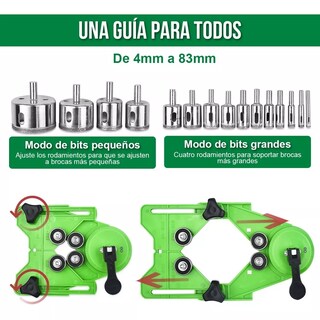 Foto 3 | Set 16 Piezas Brocas De Diamante Con Guía Para Cerámica Eo Safe Imports Esi-7697-1 Multicolor