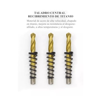 Foto 3 | Set De Brocas 16-53mm Metal Acero Inoxi Hierro Carburo Tungsteno 10 Pzas Eo Safe Imports Esi-8400-1 Plata