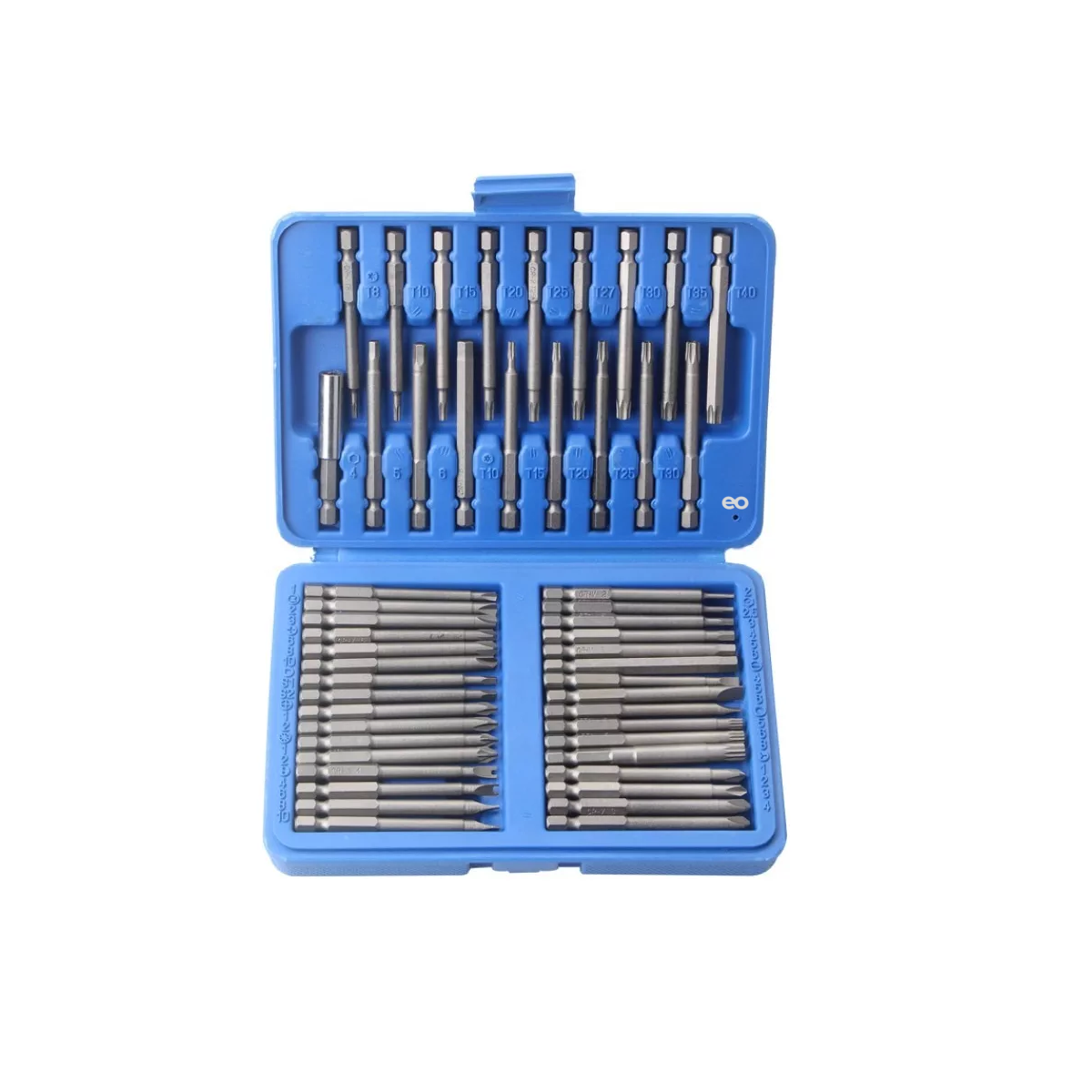 Kit 50 Brocas Magnéticas Hexagonales Extralarga Para Destornillador Taladro Eo Safe Imports Esi-16019-1 Plata