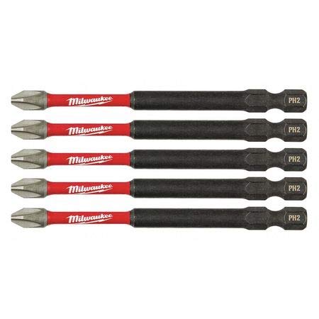 Foto 6 pulgar | Power Bit Milwaukee Shockwave Phillips #2 De 3,5 Cm, 15 Unidades - Venta Internacional.